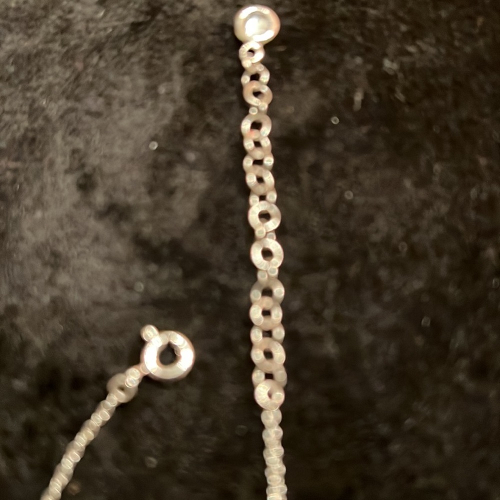 Crislu sterling silver with pink cz bezel set necklace. - Picture 3 of 8